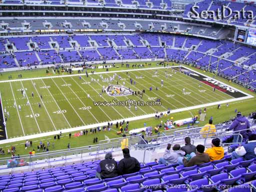Seat view from section 503 at M&T Bank Stadium, home of the Baltimore Ravens