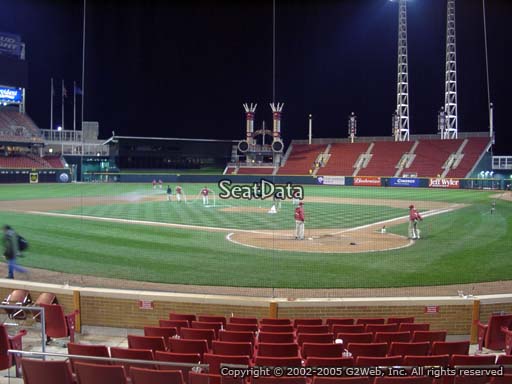 Seat view from section 23 at Great American Ball Park, home of the Cincinnati Reds