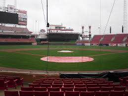 View from Diamond Club, Section 3, at Great American Ball Park, home of the Cincinnati Reds