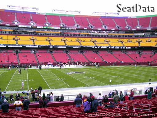 Seat view from Dream Seats 2 at Fedex Field, home of the Washington Redskins