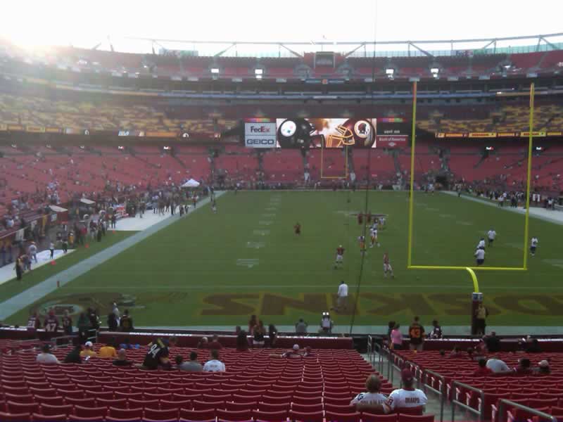 Seat view from section 233 at Fedex Field, home of the Washington Redskins