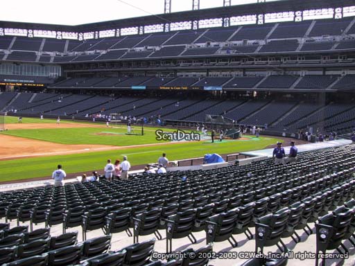 Seat view from section 142 at Coors Field, home of the Colorado Rockies