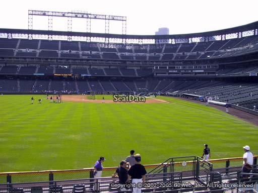 Seat view from section 153 at Coors Field, home of the Colorado Rockies