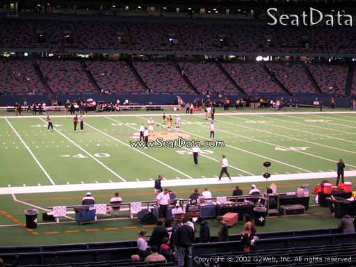 Seat view from section 116 at the Mercedes-Benz Superdome, home of the New Orleans Saints