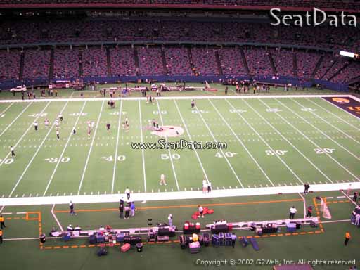 Seat view from section 517 at the Mercedes-Benz Superdome, home of the New Orleans Saints