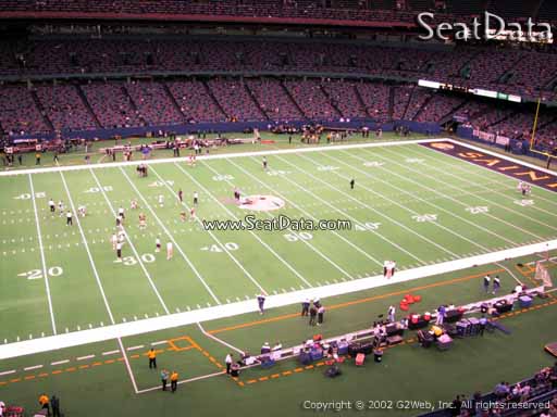 Seat view from section 521 at the Mercedes-Benz Superdome, home of the New Orleans Saints