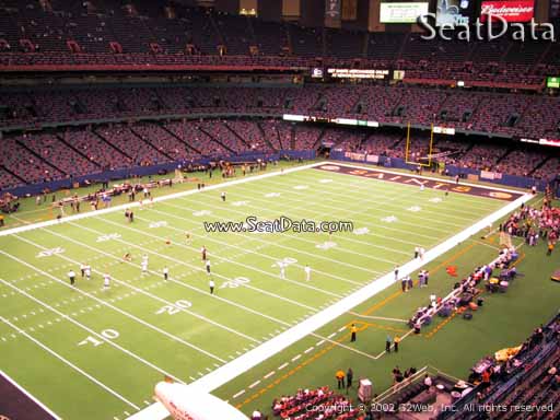 Seat view from section 526 at the Mercedes-Benz Superdome, home of the New Orleans Saints