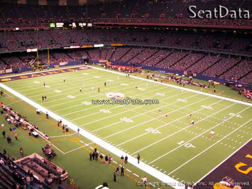 Seat view from section 535 at the Mercedes-Benz Superdome, home of the New Orleans Saints