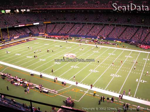 Seat view from section 539 at the Mercedes-Benz Superdome, home of the New Orleans Saints