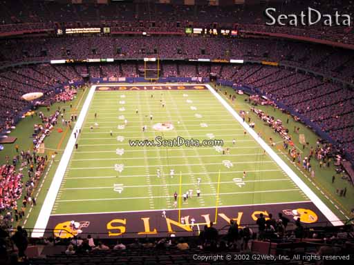 Seat view from section 602 at the Mercedes-Benz Superdome, home of the New Orleans Saints
