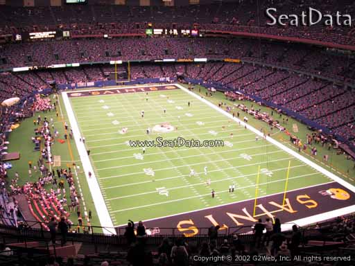 Seat view from section 604 at the Mercedes-Benz Superdome, home of the New Orleans Saints