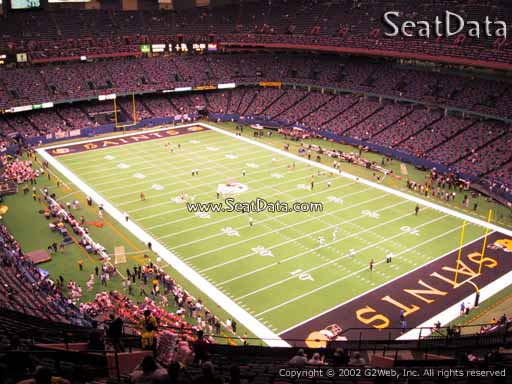Seat view from section 606 at the Mercedes-Benz Superdome, home of the New Orleans Saints