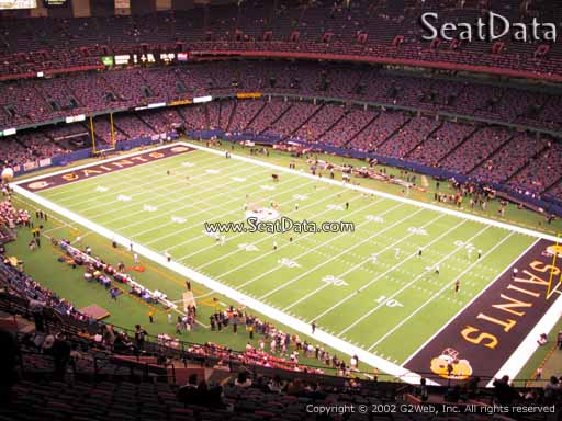 Seat view from section 608 at the Mercedes-Benz Superdome, home of the New Orleans Saints