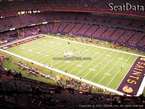 Seat view from section 609 at the Mercedes-Benz Superdome, home of the New Orleans Saints