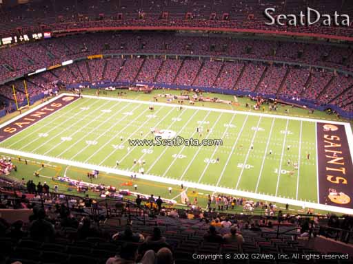Seat view from section 611 at the Mercedes-Benz Superdome, home of the New Orleans Saints