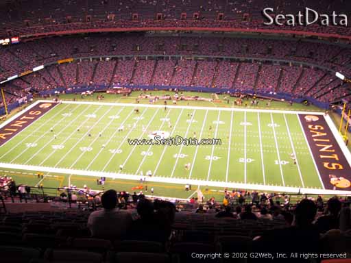 Seat view from section 612 at the Mercedes-Benz Superdome, home of the New Orleans Saints