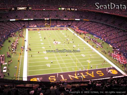 Seat view from section 628 at the Mercedes-Benz Superdome, home of the New Orleans Saints