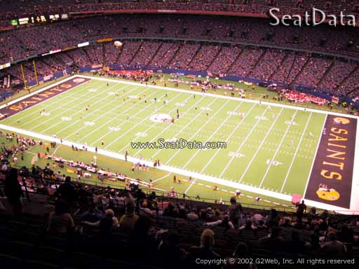 Seat view from section 635 at the Mercedes-Benz Superdome, home of the New Orleans Saints