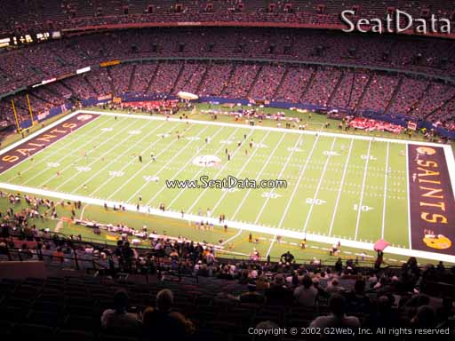Seat view from section 636 at the Mercedes-Benz Superdome, home of the New Orleans Saints
