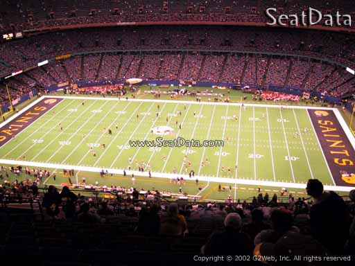 Seat view from section 637 at the Mercedes-Benz Superdome, home of the New Orleans Saints