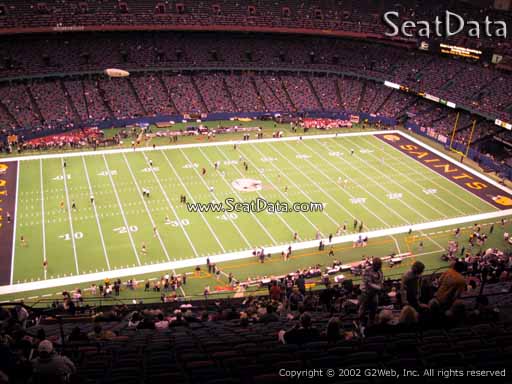 Seat view from section 643 at the Mercedes-Benz Superdome, home of the New Orleans Saints