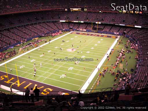 Seat view from section 649 at the Mercedes-Benz Superdome, home of the New Orleans Saints