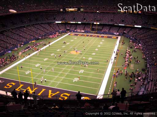 Seat view from section 650 at the Mercedes-Benz Superdome, home of the New Orleans Saints