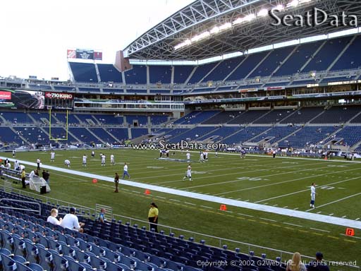 Seat view from section 104 at CenturyLink Field, home of the Seattle Seahawks