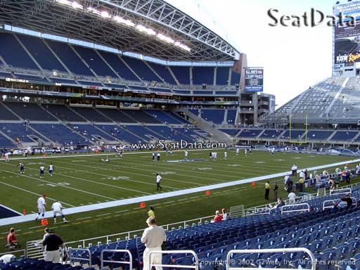 Seat view from section 114 at CenturyLink Field, home of the Seattle Seahawks