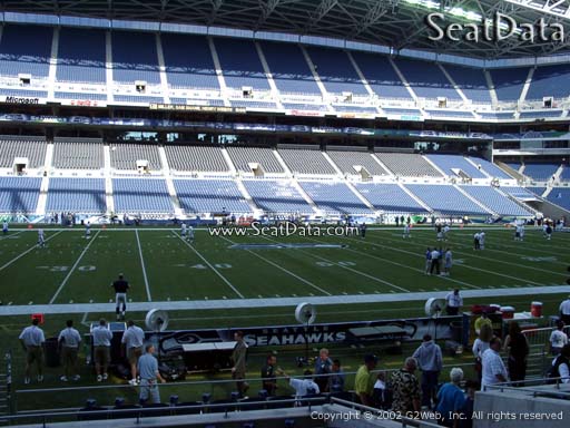 Seat view from section 136 at CenturyLink Field, home of the Seattle Seahawks