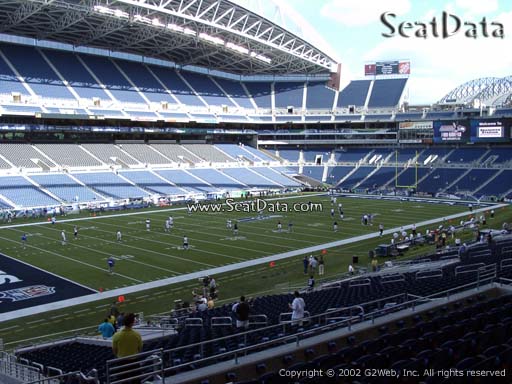 Seat view from section 142 at CenturyLink Field, home of the Seattle Seahawks