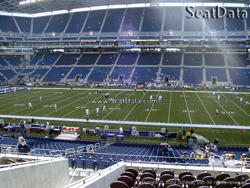 Seat view from section 208 at CenturyLink Field, home of the Seattle Seahawks