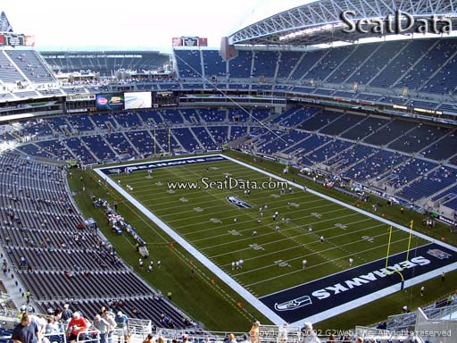 Seat view from section 300 at CenturyLink Field, home of the Seattle Seahawks