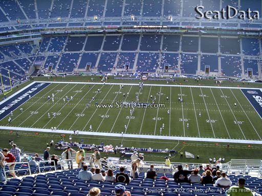 Seat view from section 308 at CenturyLink Field, home of the Seattle Seahawks