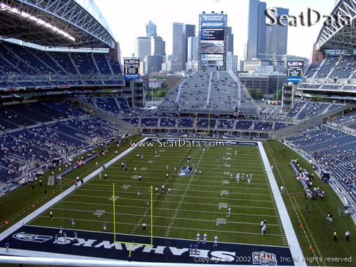 Seat view from section 321 at CenturyLink Field, home of the Seattle Seahawks