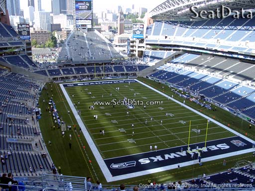Seat view from section 325 at CenturyLink Field, home of the Seattle Seahawks