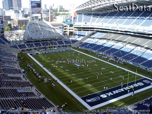 Seat view from section 327 at CenturyLink Field, home of the Seattle Seahawks