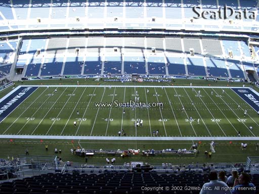 Seat view from section 335 at CenturyLink Field, home of the Seattle Seahawks