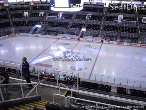 Seat view from section 214 at the SAP Center at San Jose, home of the San Jose Sharks
