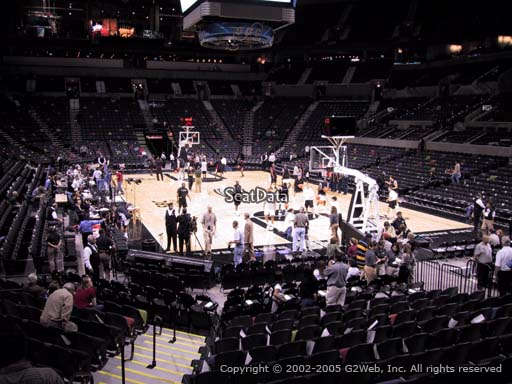 Seat view from Section 103 at the AT&T Center, home of the San Antonio Spurs