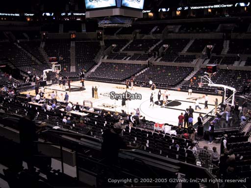Seat view from Section 105 at the AT&T Center, home of the San Antonio Spurs