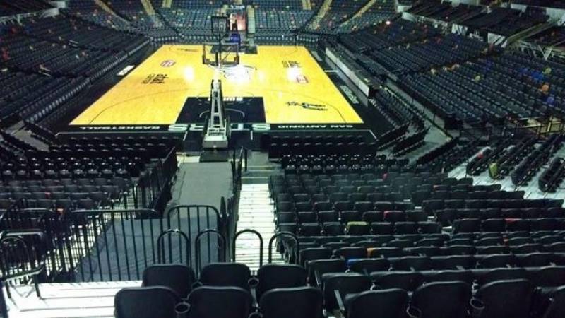 Seat view from Section 114 at the AT&T Center, home of the San Antonio Spurs