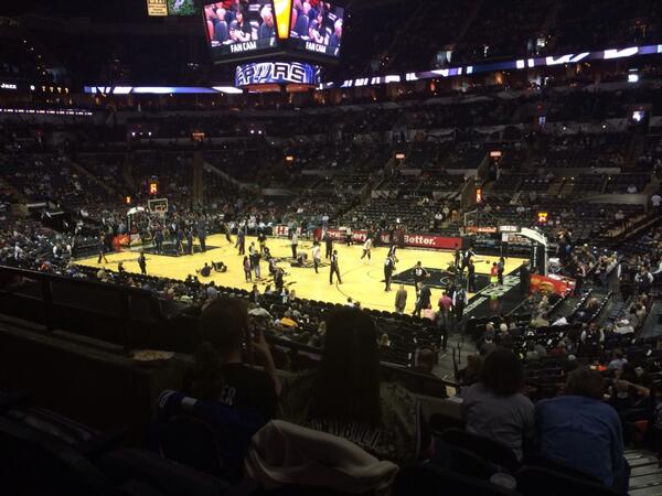 Seat view from Section 119 at the AT&T Center, home of the San Antonio Spurs