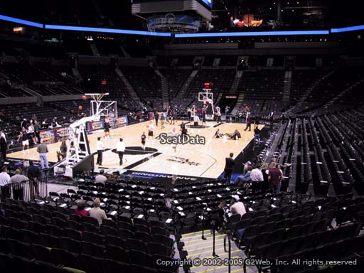 Seat view from Section 127 at the AT&T Center, home of the San Antonio Spurs