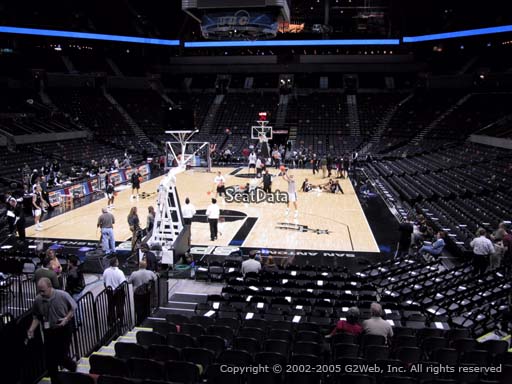 Seat view from Section 128 at the AT&T Center, home of the San Antonio Spurs