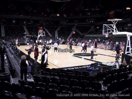Seat view from Section 16 at the AT&T Center, home of the San Antonio Spurs