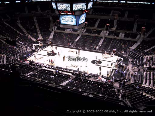 Seat view from Section 206 at the AT&T Center, home of the San Antonio Spurs