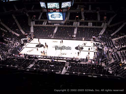Seat view from Section 207 at the AT&T Center, home of the San Antonio Spurs