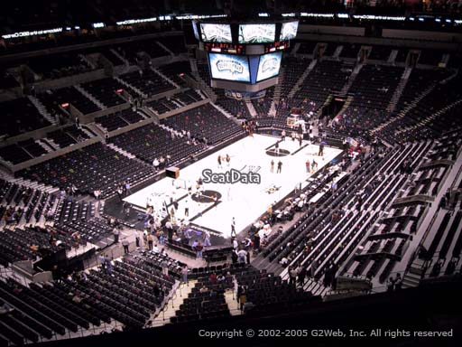 Seat view from Section 213 at the AT&T Center, home of the San Antonio Spurs