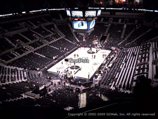 Seat view from Section 214 at the AT&T Center, home of the San Antonio Spurs